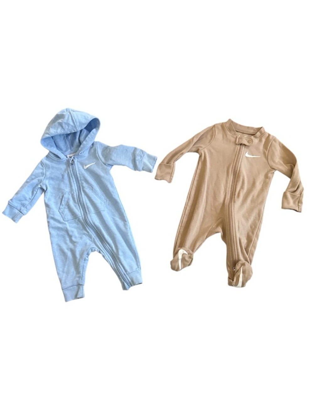 Nike Baby Boy Neutral Bundle One Piece Set | Blue/Tan | 3 Month